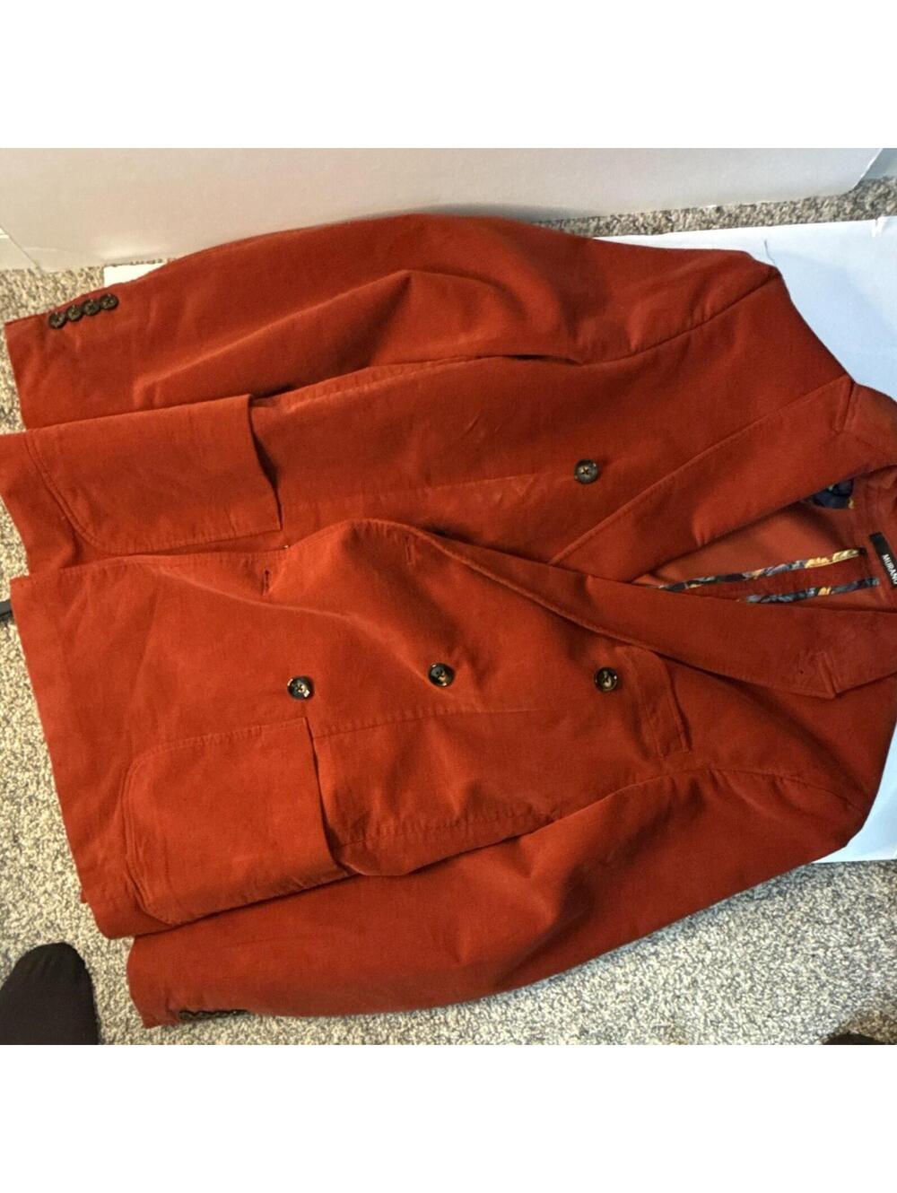 Murano Mens or Womens  Red Double Breasted blazer-L